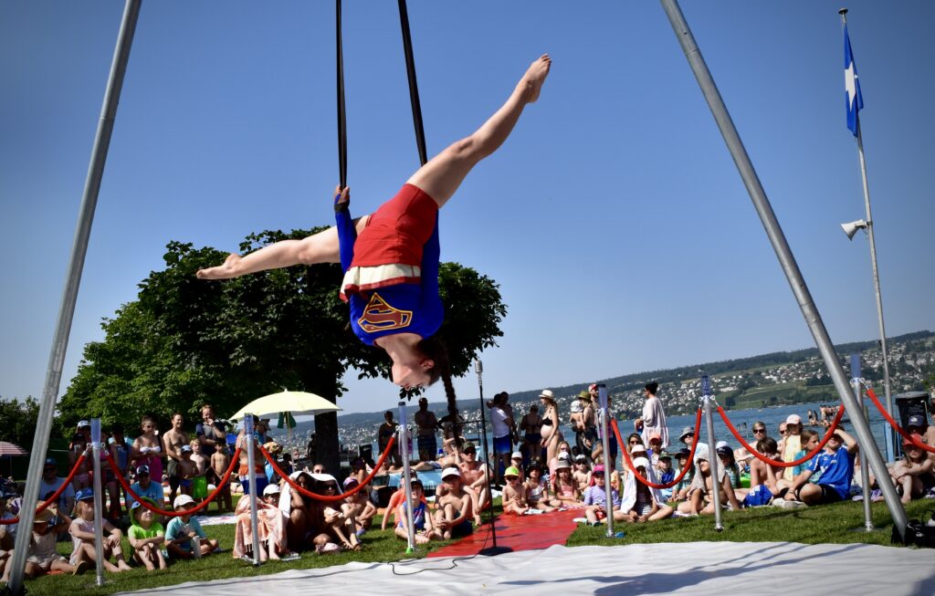 Luftakrobatik in Zürich